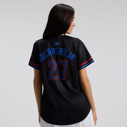 Toronto Blue Jays Vladimir Guerrero Jr. Nike Women's 2024 City Connect Limited Player Jersey - Navy MLB Team Jersey Baseball Fan Apparel