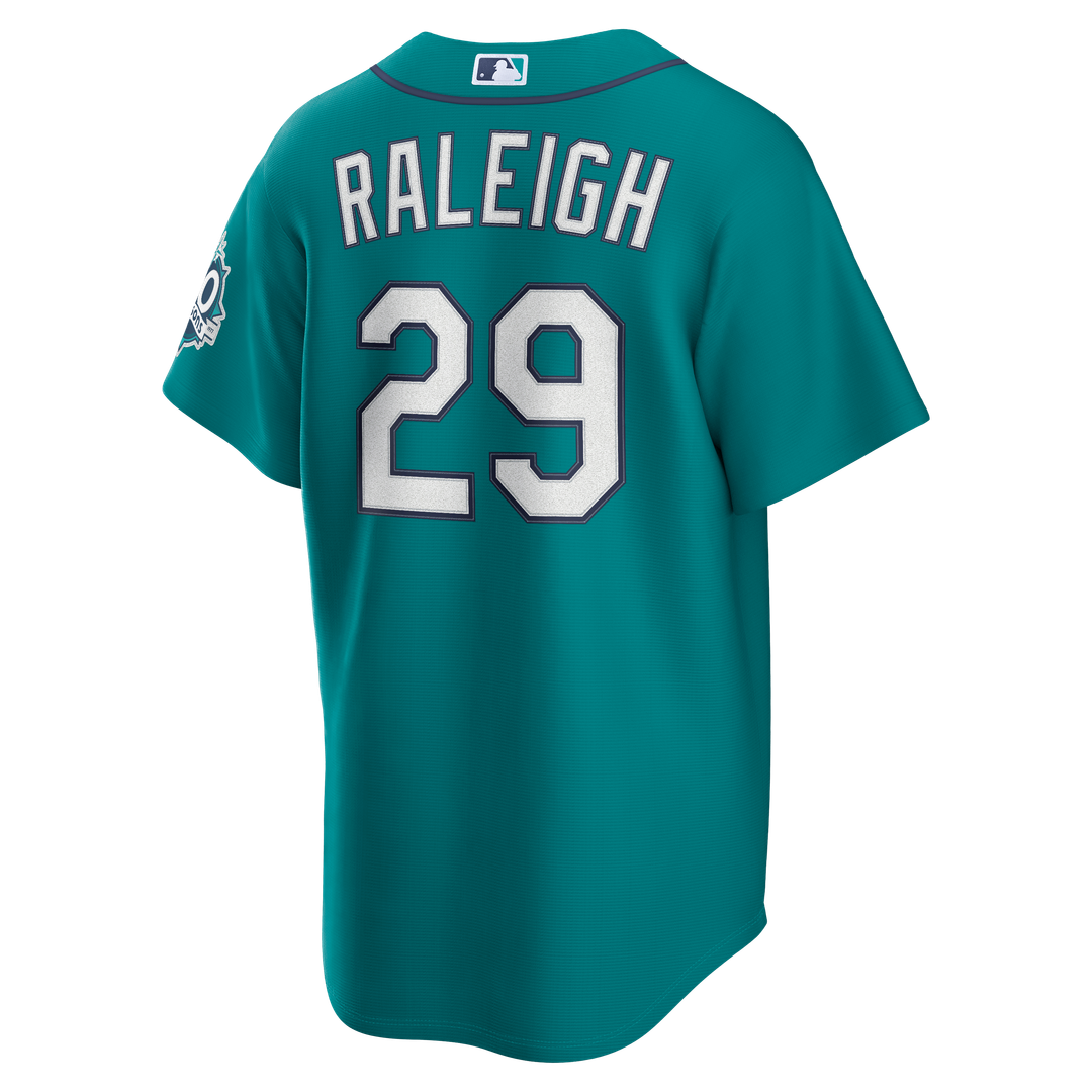 Seattle Mariners Cal Raleigh Nike Alternate Stadium Jersey - Cream MLB Team Jersey Baseball Fan Apparel