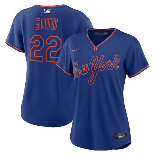 New York Mets Juan Soto Nike Women's Alternate Replica Jersey - Royal MLB Team Jersey Baseball Fan Apparel