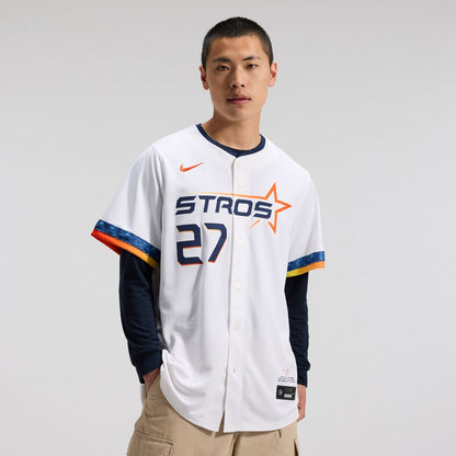 Houston Astros Jose Altuve Nike 2025 City Connect Limited Player Jersey - White MLB Team Jersey Baseball Fan Apparel
