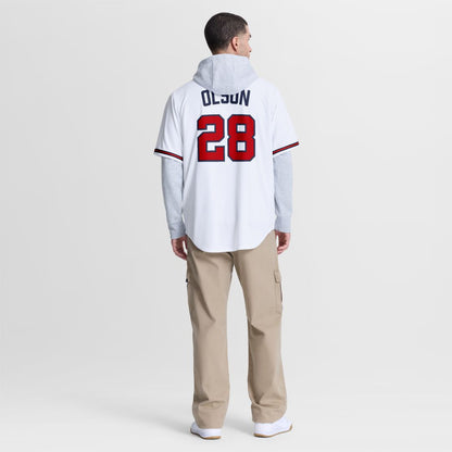 Atlanta Braves Matt Olson Nike Home Replica Jersey - White MLB Team Jersey Baseball Fan Apparel