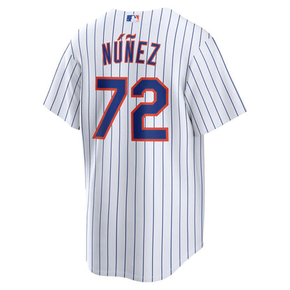 New York Mets Dedniel Núñez Nike Home Replica Jersey - White MLB Team Jersey Baseball Fan Apparel