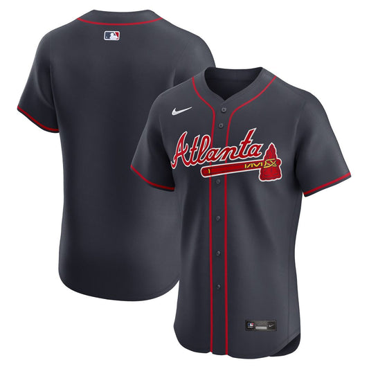 Atlanta Braves Nike Alternate Elite Jersey - Navy MLB Team Jersey Baseball Fan Apparel