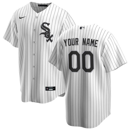 Chicago White Sox Nike Home Replica Custom Jersey - White MLB Team Jersey Baseball Fan Apparel