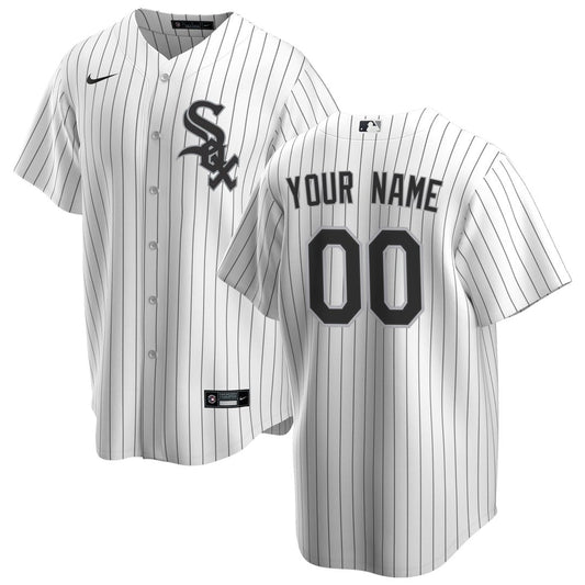 Chicago White Sox Nike Home Replica Custom Jersey - White MLB Team Jersey Baseball Fan Apparel