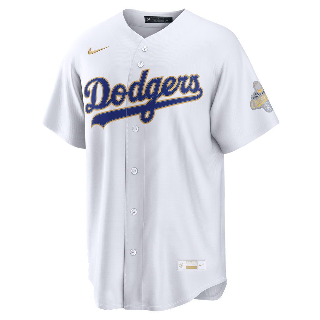 Los Angeles Dodgers Nike 2026 Gold Collection Stadium Jersey - White MLB Team Jersey Baseball Fan Apparel
