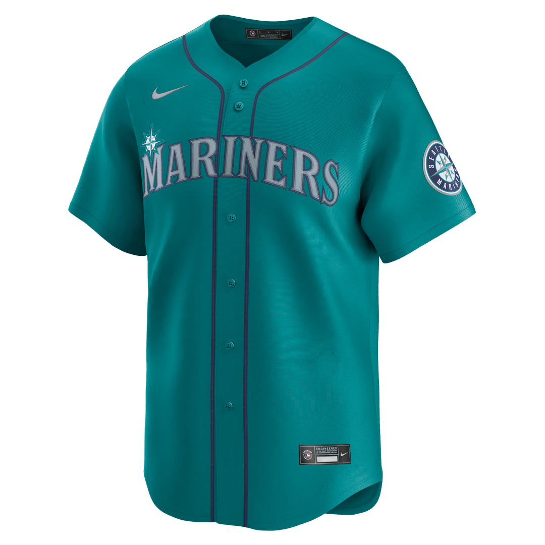 Seattle Mariners Cal Raleigh Nike Alternate Limited Jersey - Teal MLB Team Jersey Baseball Fan Apparel