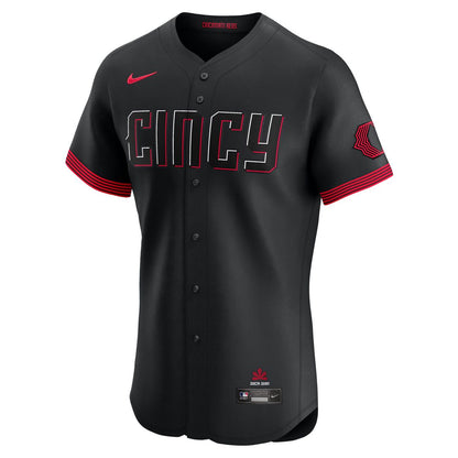 Cincinnati Reds Nike City Connect Elite Jersey - Black MLB Team Jersey Baseball Fan Apparel