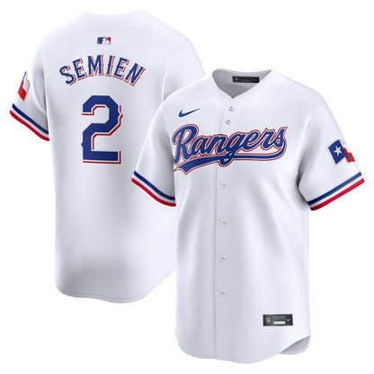 Texas Rangers Marcus Semien Nike Home Limited Player Jersey - White MLB Team Jersey Baseball Fan Apparel