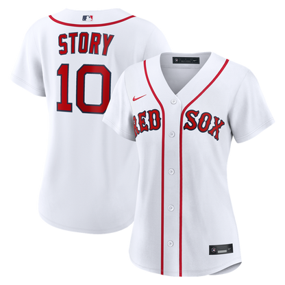 Boston Red Sox Trevor Story Nike Women's Home Replica Jersey - White MLB Team Jersey Baseball Fan Apparel