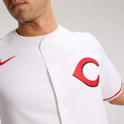 Cincinnati Reds Elly De La Cruz Nike Alternate 2 Limited Player Jersey - White MLB Team Jersey Baseball Fan Apparel