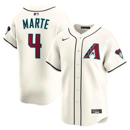 Arizona Diamondbacks Ketel Marte Nike Home Limited Player Jersey - Cream MLB Team Jersey Baseball Fan Apparel