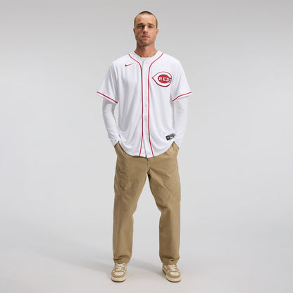 Cincinnati Reds Nike Home Replica Team Jersey - White MLB Team Jersey Baseball Fan Apparel