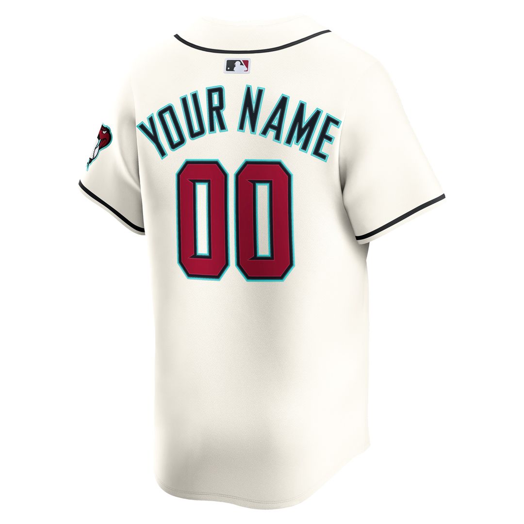 Arizona Diamondbacks Nike Youth Home Custom Limited Jersey - White MLB Team Jersey Baseball Fan Apparel