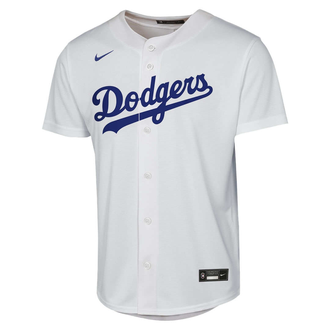 Los Angeles Dodgers Enrique Hernández Nike Youth Home Baseline Jersey - White MLB Team Jersey Baseball Fan Apparel