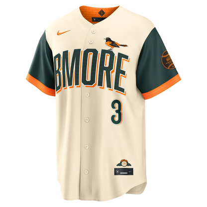 Baltimore Orioles Taylor Ward Nike 2026 City Connect Stadium Jersey - Cream MLB Team Jersey Baseball Fan Apparel