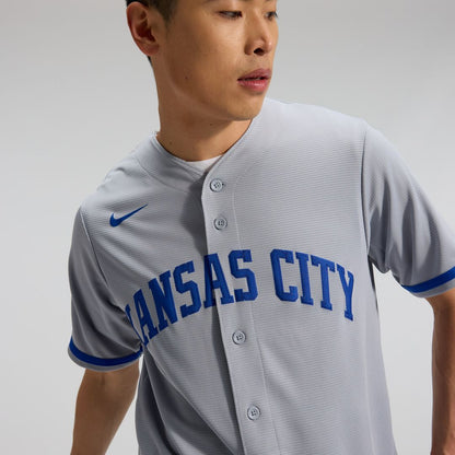 Kansas City Royals Bobby Witt Jr. Nike Road Replica Jersey - Gray MLB Team Jersey Baseball Fan Apparel
