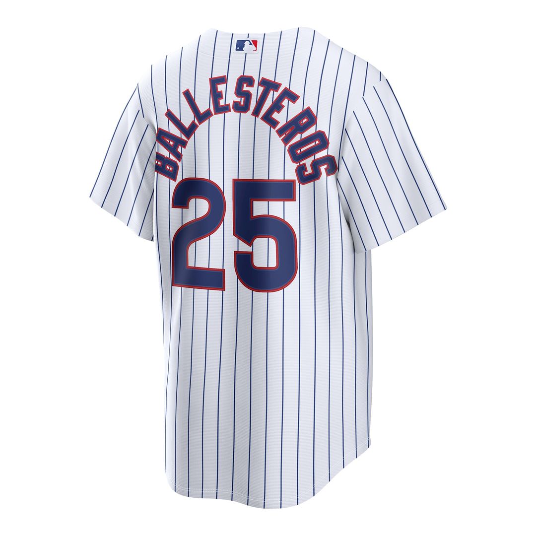 Chicago Cubs Moisés Ballesteros Nike Home Replica Jersey - White MLB Team Jersey Baseball Fan Apparel