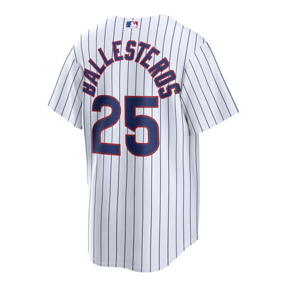 Chicago Cubs Moisés Ballesteros Nike Home Replica Jersey - White MLB Team Jersey Baseball Fan Apparel