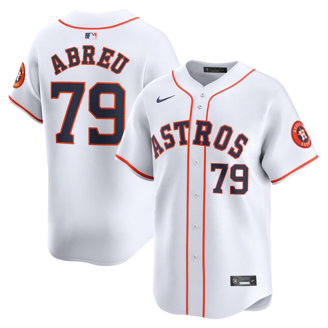 Houston Astros Jose Abreu Nike Home Limited Player Jersey - White MLB Team Jersey Baseball Fan Apparel