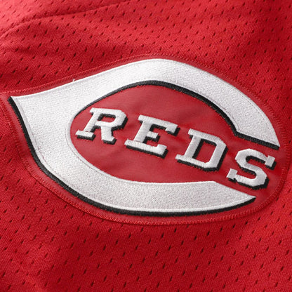 Cincinnati Reds Barry Larkin Mitchell & Ness Cooperstown Mesh Batting Practice Button - Up Jersey - Black MLB Team Jersey Baseball Fan Apparel