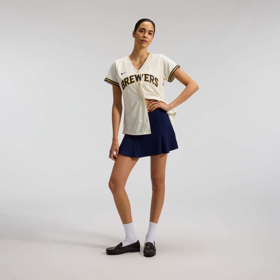 Milwaukee Brewers Sal Frelick Nike Women's Home Replica Jersey - Cream MLB Team Jersey Baseball Fan Apparel