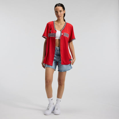 Cleveland Guardians Nike Women's Alternate 2 Replica Jersey - Red MLB Team Jersey Baseball Fan Apparel