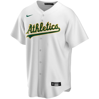 Athletics Nike Home Replica Custom Jersey - White MLB Team Jersey Baseball Fan Apparel
