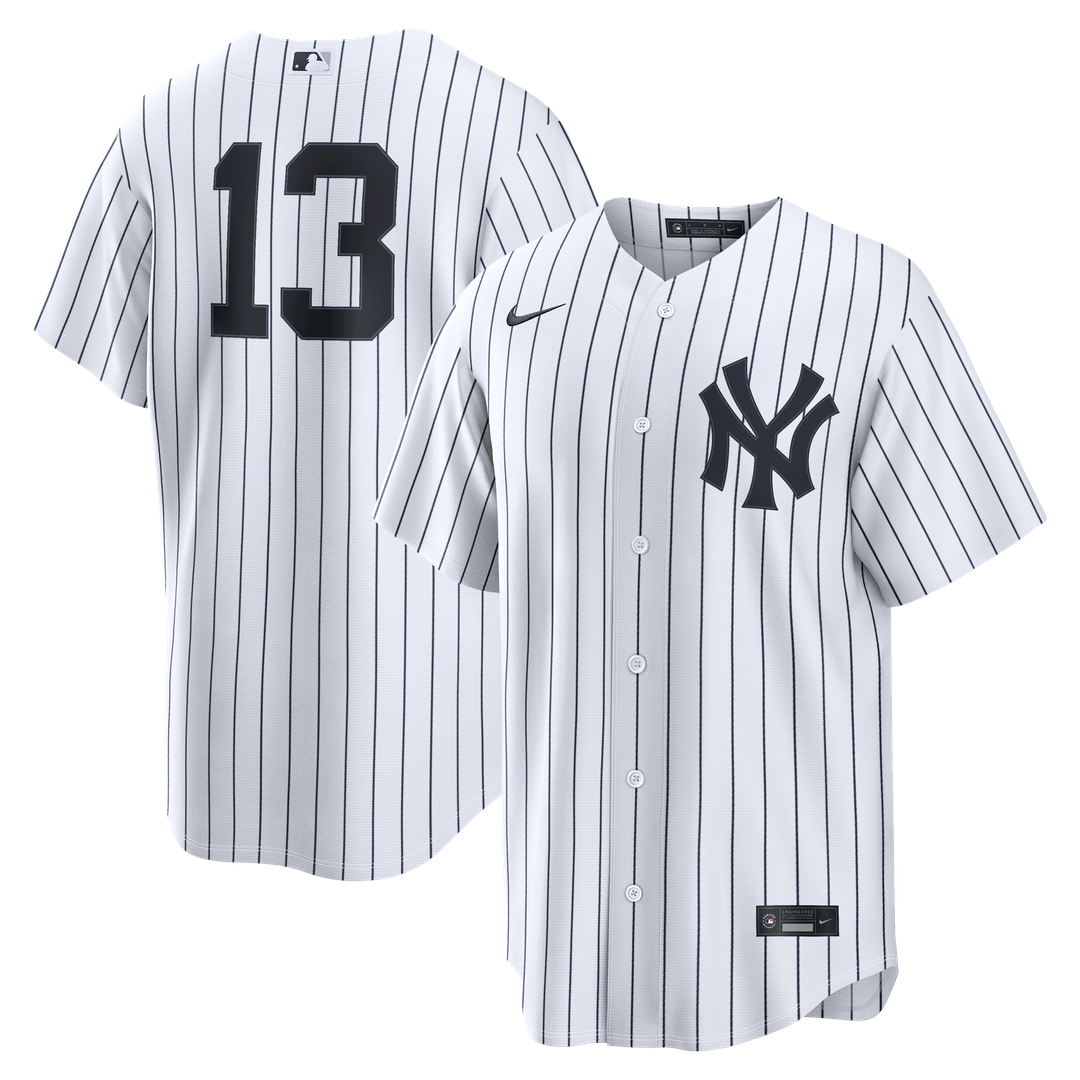 New York Yankees Jazz Chisholm Jr. Nike Home Replica Jersey - White MLB Team Jersey Baseball Fan Apparel