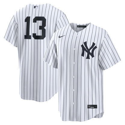 New York Yankees Jazz Chisholm Jr. Nike Home Replica Jersey - White MLB Team Jersey Baseball Fan Apparel