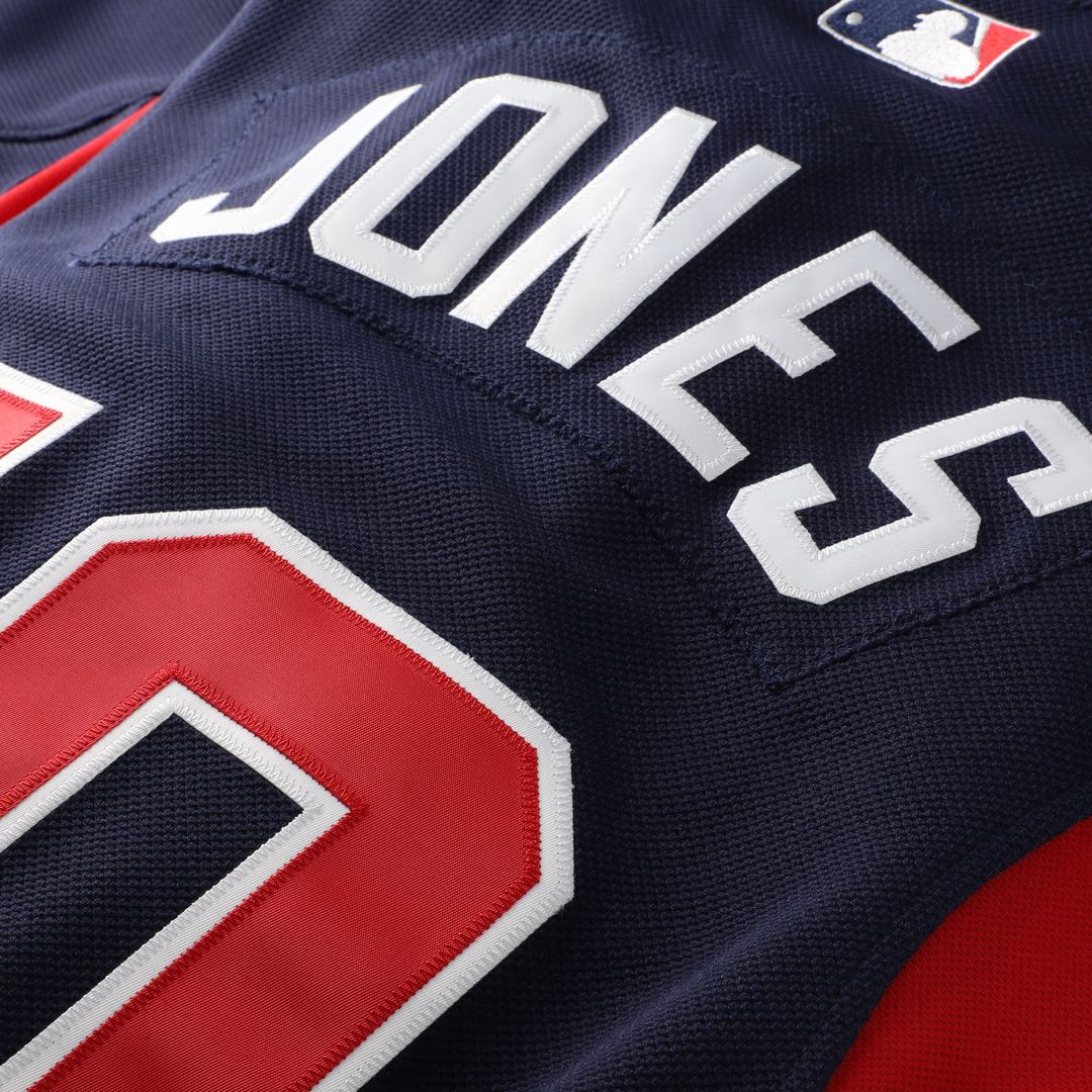 Atlanta Braves Chipper Jones Mitchell & Ness Authentic Batting Practice Jersey - Navy MLB Team Jersey Baseball Fan Apparel