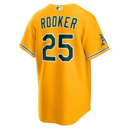 Athletics Brent Rooker Nike Alternate Stadium Jersey - Gold MLB Team Jersey Baseball Fan Apparel