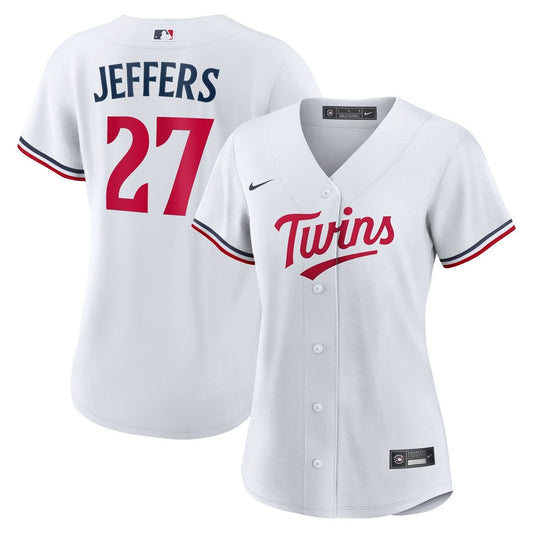 Minnesota Twins Ryan Jeffers Nike Women's Home Replica Jersey - White MLB Team Jersey Baseball Fan Apparel