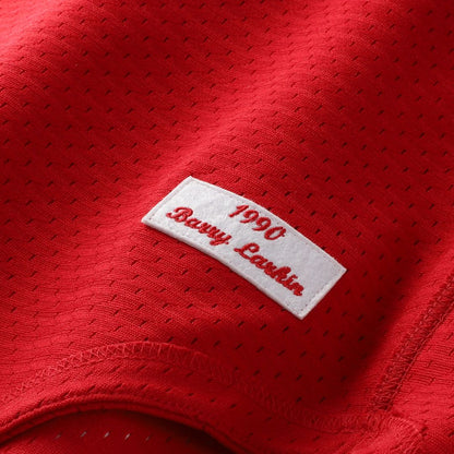 Cincinnati Reds Barry Larkin Mitchell & Ness Authentic Batting Practice Jersey - Red MLB Team Jersey Baseball Fan Apparel