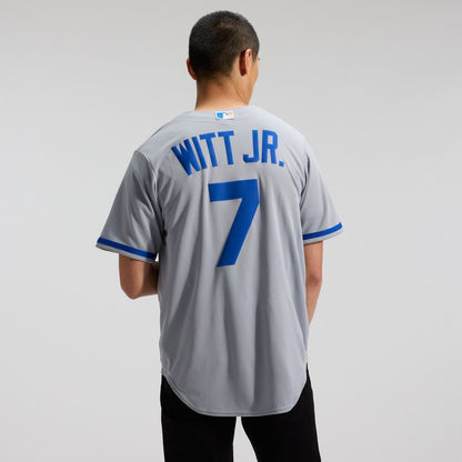 Kansas City Royals Bobby Witt Jr. Nike Road Replica Jersey - Gray MLB Team Jersey Baseball Fan Apparel