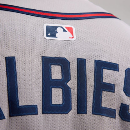 Atlanta Braves Ozzie Albies Nike Road Limited Player Jersey - Gray MLB Team Jersey Baseball Fan Apparel