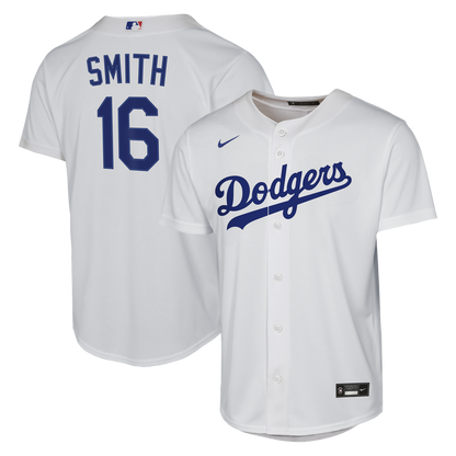 Los Angeles Dodgers Will Smith Nike Youth Home Replica Jersey - White MLB Team Jersey Baseball Fan Apparel