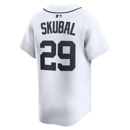 Detroit Tigers Tarik Skubal Nike Home Limited Player Jersey - White MLB Team Jersey Baseball Fan Apparel
