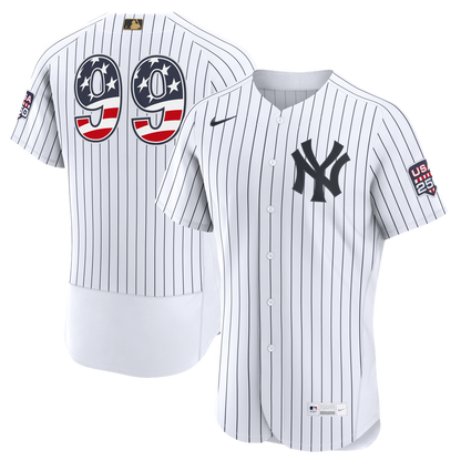 New York Yankees Aaron Judge Nike USA 250 Fourth of July Home Authentic Jersey - White MLB Team Jersey Baseball Fan Apparel