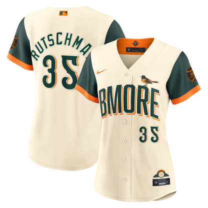 Baltimore Orioles Adley Rutschman Nike Women's 2026 City Connect Stadium Jersey - Cream MLB Team Jersey Baseball Fan Apparel