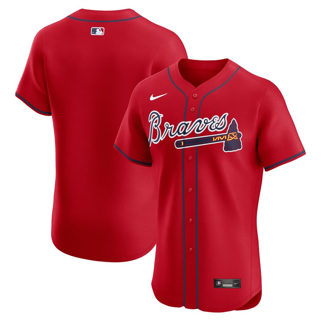 Atlanta Braves Nike Alternate Elite Jersey - Navy MLB Team Jersey Baseball Fan Apparel