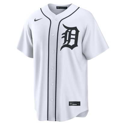 Detroit Tigers Javier Báez Nike Home Replica Jersey - White MLB Team Jersey Baseball Fan Apparel