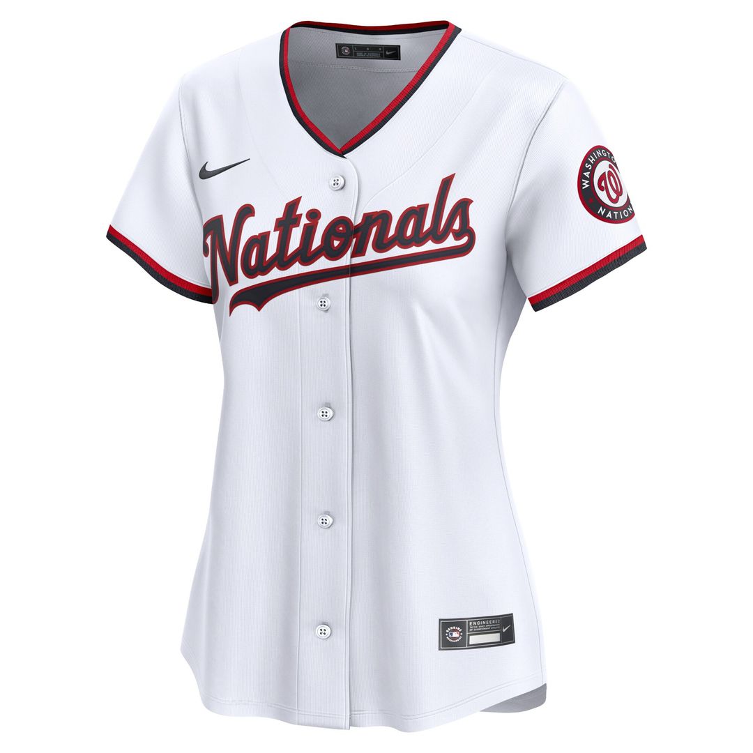 Washington Nationals James Wood Nike Women's Home Limited Player Jersey - White MLB Team Jersey Baseball Fan Apparel