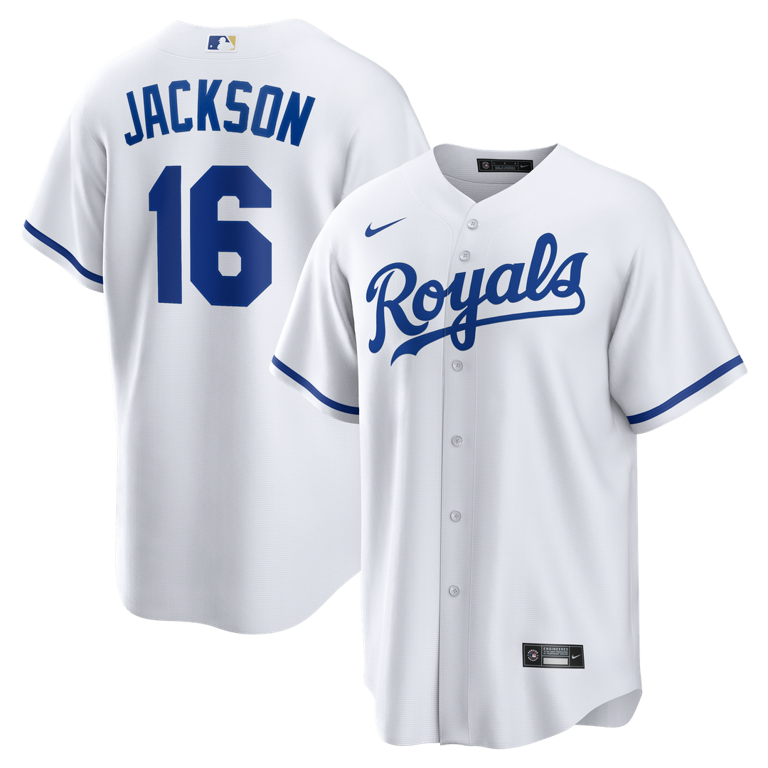 Kansas City Royals Bo Jackson Nike Home Retired Player Replica Jersey - White MLB Team Jersey Baseball Fan Apparel