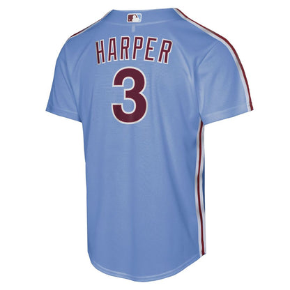 Philadelphia Phillies Bryce Harper Nike Youth Alternate 2 Replica Jersey - Cream MLB Team Jersey Baseball Fan Apparel