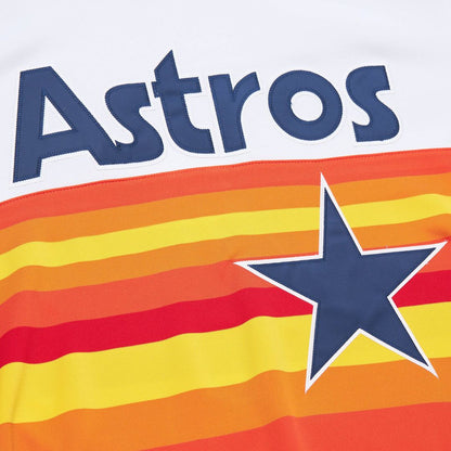 Houston Astros Lance Berkman Mitchell & Ness 2004 Cooperstown Authentic Throwback Jersey - White MLB Team Jersey Baseball Fan Apparel