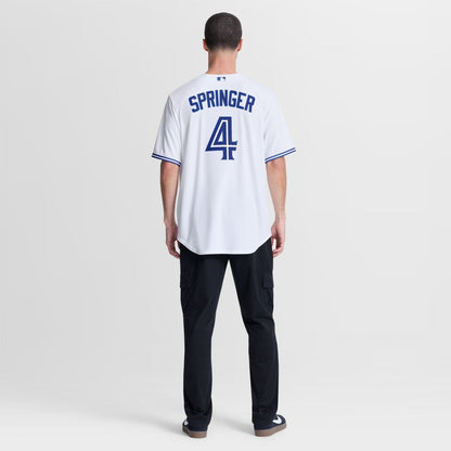 Toronto Blue Jays George Springer Nike Home Replica Jersey - White MLB Team Jersey Baseball Fan Apparel