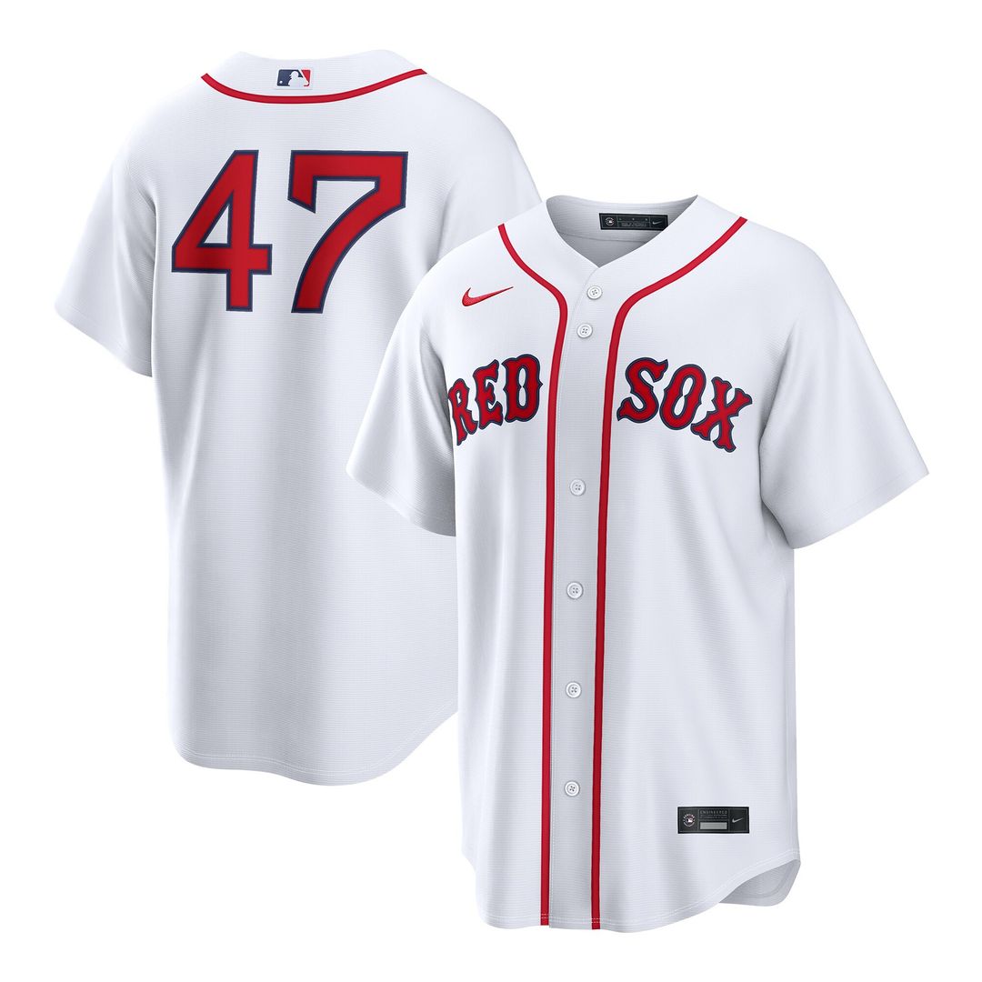 Boston Red Sox Jovani Moran Nike Home Replica Jersey - White MLB Team Jersey Baseball Fan Apparel