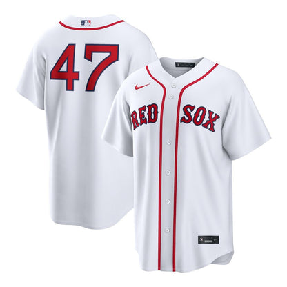 Boston Red Sox Jovani Moran Nike Home Replica Jersey - White MLB Team Jersey Baseball Fan Apparel