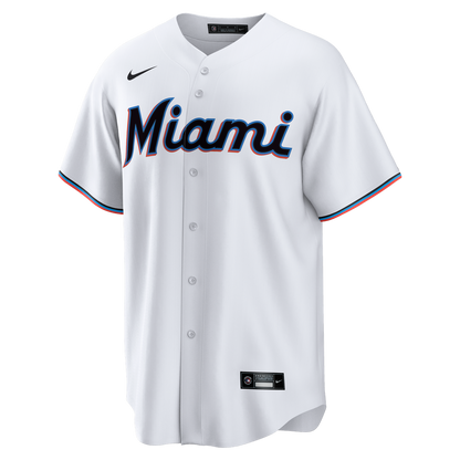 Miami Marlins Nike Home Big & Tall Replica Jersey - White MLB Team Jersey Baseball Fan Apparel